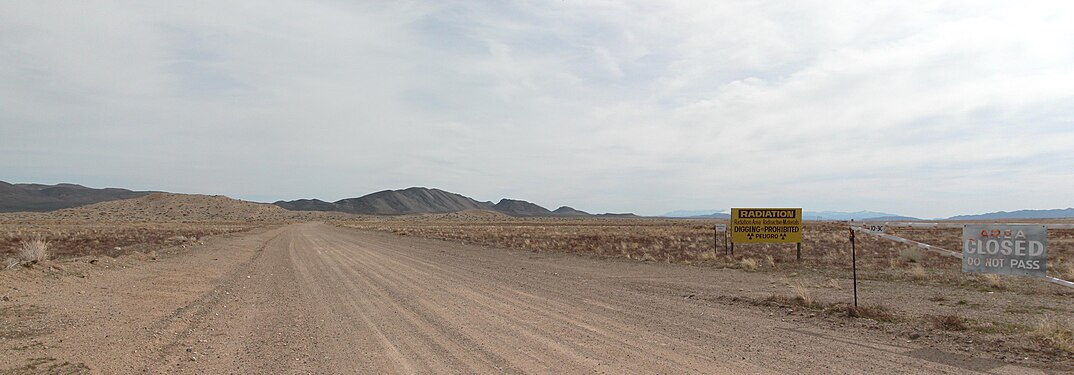 Road near Sedan Crater at Nevada Test Site