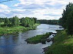 Nuorittajoki vid byn Nuoritta i Överkiminge kommun