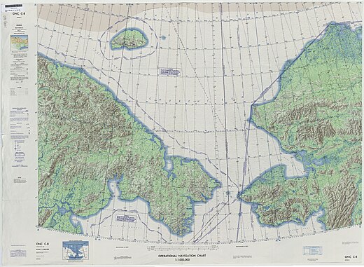 Defense Mapping Agency topographical map of the Chukchi Sea, 1973