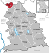 Location of the municipality of Otterfing in the Miesbach district