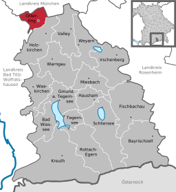 Läget för Otterfing i Landkreis Miesbach