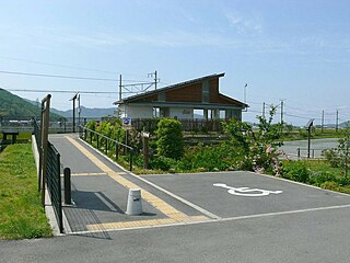 Kawabe-no-mori Station Railway station in Higashiōmi, Shiga Prefecture, Japan