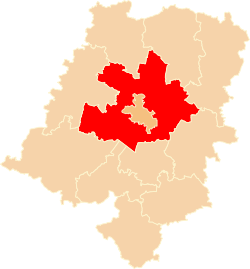 Piirikunnan sijainti Opolen voivodikunnan kartalla