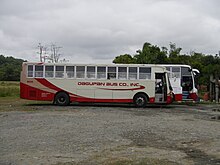 A Hino RK1J bus of Dagupan Bus with the company's final livery before the sold-out in 2015. Pangasinanjf9190 32.JPG