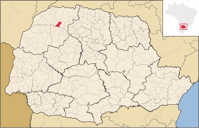 Localização de Mirador no Paraná