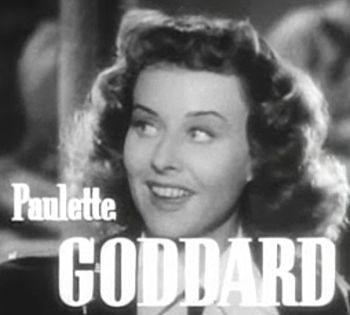 Cropped screenshot of Paulette Goddard from th...