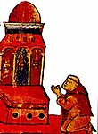 פטר הנזיר מתפלל בכנסיית הקבר