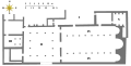 Plan of the Byzantine church of Petra, Jordan