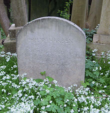 Harben's grave in Highgate Cemetery