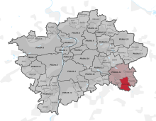 Gemeentelijk district Kolovraty.svg van Praag