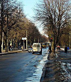 Проспект Архитектора Алёшина в Харькове