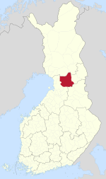 Location of Pudasjärvi in فن لینڈ