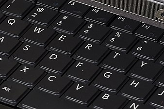 QWERTY keyboard on 2007 Sony Vaio laptop