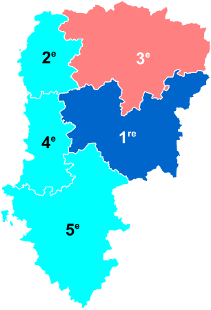 Nuance politique des députés élus dans chaque circonscription au 2e tour dans l'Aisne.