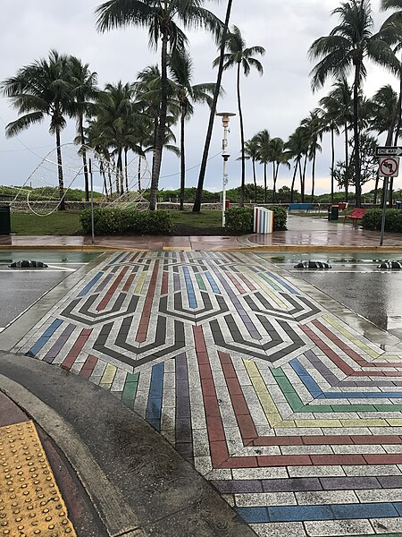 File:Rainbow crosswalk on Ocean Drive.jpg