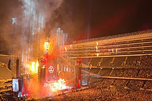 German band Rammstein performs at Soldier Field, September 3rd 2022 as part of their North America Stadium Tour Rammstein Soldier Field.jpg