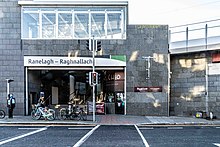 The Luas tram station in Ranelagh