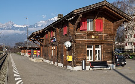 RhB Bahnhof Igis