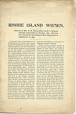 Thumbnail for File:Rhode Island Women Address of Mrs. E.B. Chace Before the Rhode Island Woman Suffrage Association in October 1891.jpg