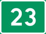 Štít národní silnice 23