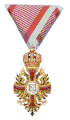 Ritterkreuz des Franz-Joseph-Ordens am Band der Tapferkeitsmedaille