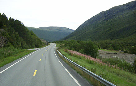 Typical road in rural area.