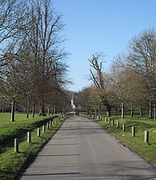 Stanmer (park and church pictured) is a rural area on the edge of the city. Road leading to Stanmer Church and Village.jpg