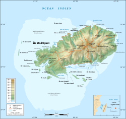 Rodrigues - Mapa