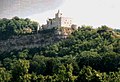 Rudelsburg - view from Valley of the River Saale