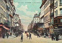 Vue de la rue de Paris en 1910.