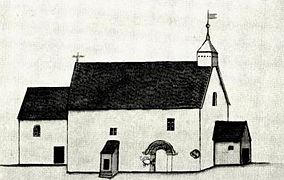 Стара църква Sakshaug anno 1774.jpg