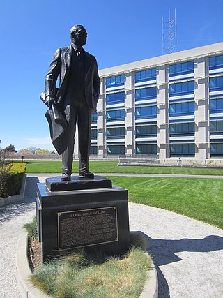 <span class="mw-page-title-main">Statue of Daniel C. Jackling</span> Bronze statue in Salt Lake City, Utah, U.S.