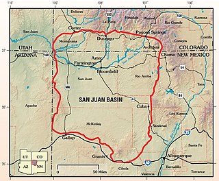 San Juan Basin geologic structural basin