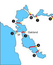 San Francisco Bay bridges.svg