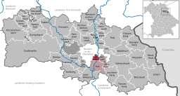 Läget för Schirmitz i Landkreis Neustadt an der Waldnaab
