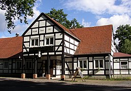 Vorlaubenhaus „Schwanenkrug“ in Schönwalde-Siedlung