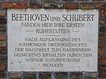 Beethoven / Schubert - Gedenktafel