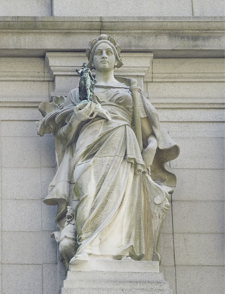 File:Sculpture "Seafaring Nations, France" on façade, Alexander Hamilton U.S. Custom House, New York, New York LCCN2010720097.tif