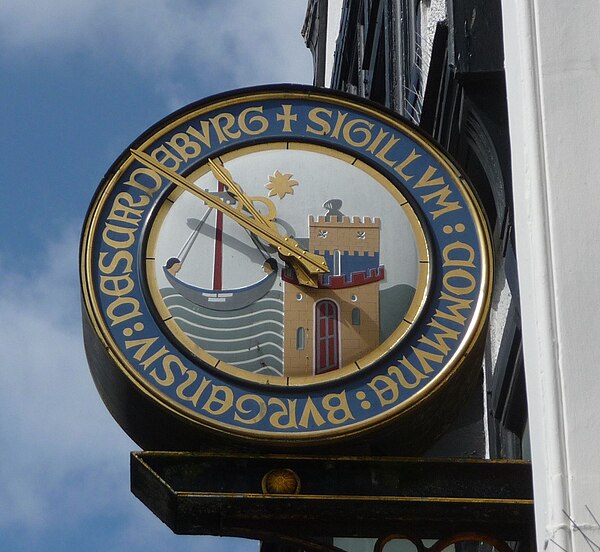 Seal of Scarborough, North Yorkshire; the school's seal replicates it