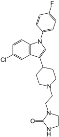 Structural formula of sertindole