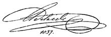 Signature de Adélaïde de Saxe-Meiningen