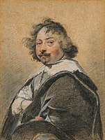 Portret moža v profilu, obrnjen na levo, n.d., zasebna zbirka.