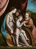 Mystic marriage of Saint Catherine of Alexandria. 1588. Bilbao Fine Arts Museum
