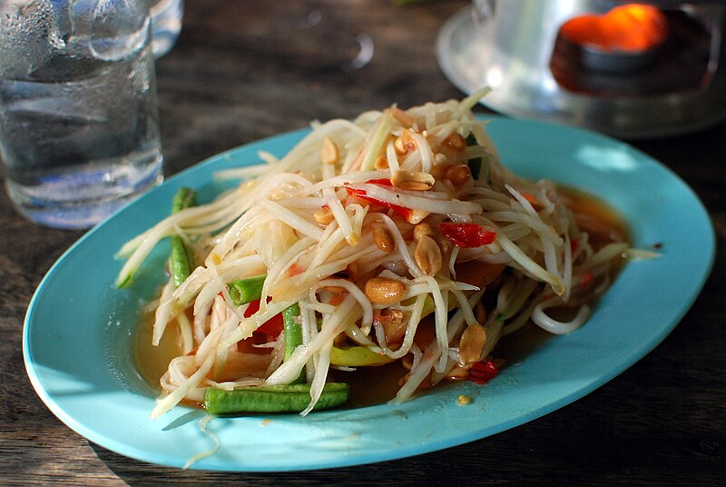 Tam Mak Hoong Makanan Tradisional Laos yang Populer