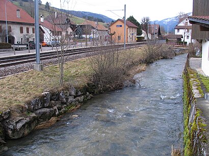 So kommt man zu Sorvilier mit den Öffentlichen - Mehr zum Ort Hier