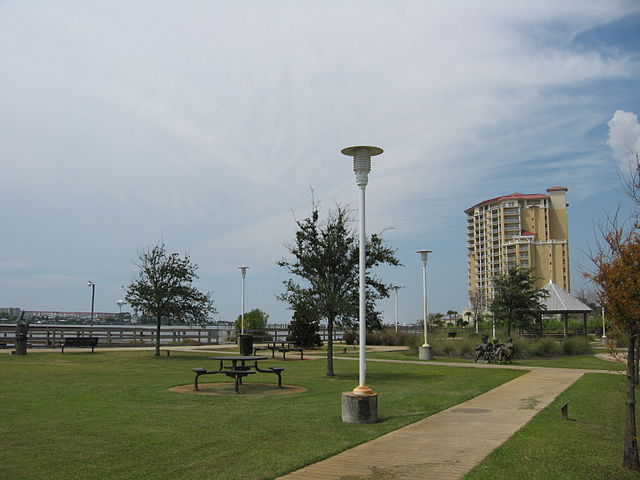 View from Sound Park looking west towards Presidio Condominium.