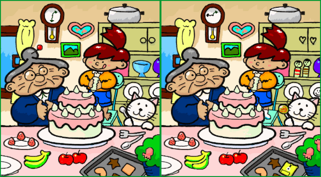 Find Differences Logic Puzzle Game Children Adults Printable Page