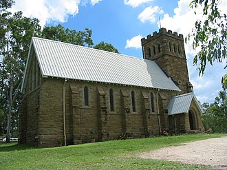 Side view of church, 2006 St John the Evangelist Church, Mundoolun, side view, 2006.JPG