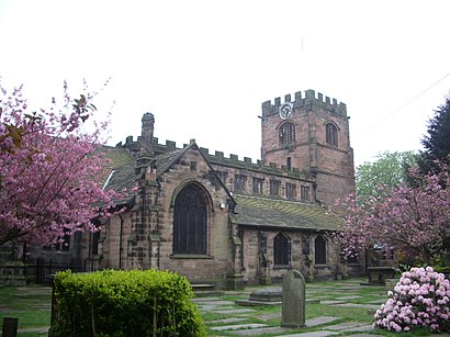 How to get to St Mary's Church, Cheadle with public transport- About the place