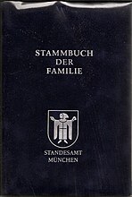 Stammbuch der Familie — Standesamt